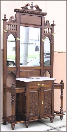 Code: HL 120-M Name: Hall Stand Size: W=120 x D=26 x H=239 cm Wood: Solid Mahogany wood.﻿